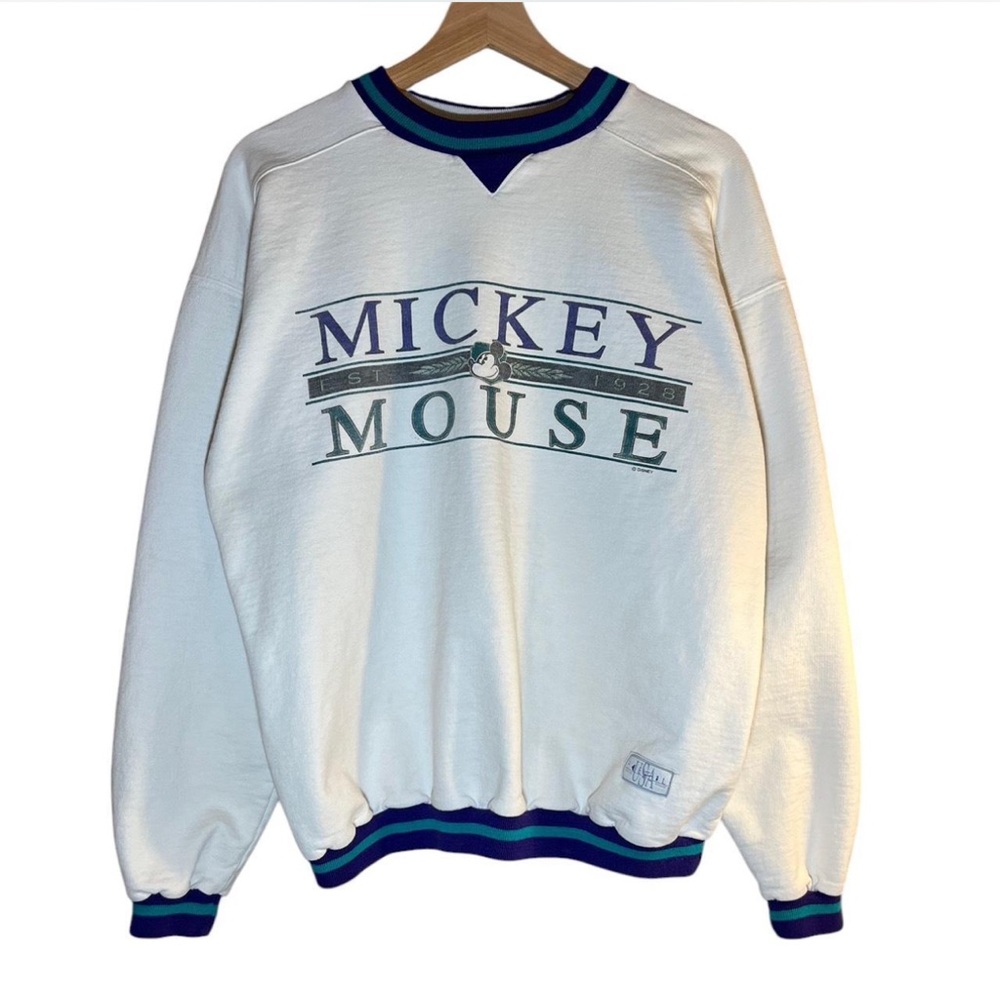 Vintage retro mickey mouse crew neck